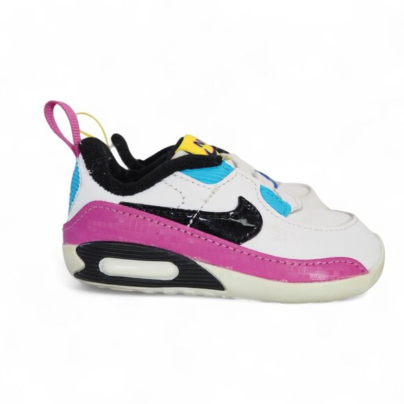 Nike Air Max 90 SE CB 'White Mismatch' Infant 4C Classic Sneakers DZ7271-100 - Picture 4 of 10